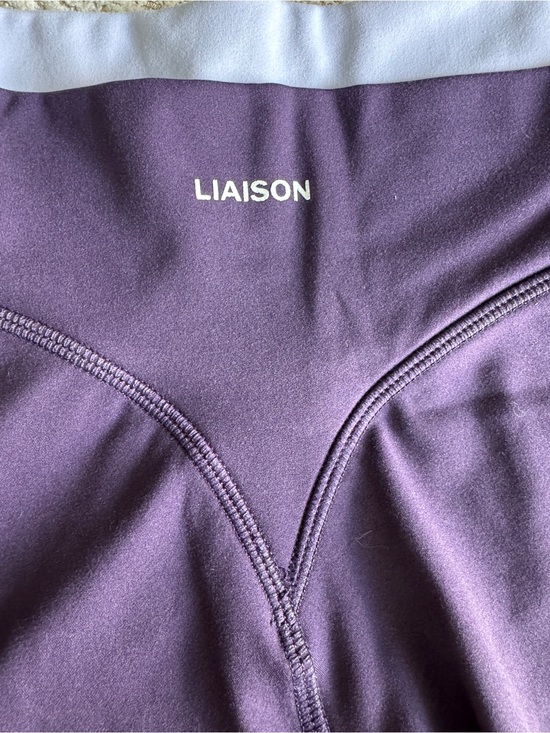 Liaison The Label Pants - Liaison The Label sculpt shorts purple and lilac v1 stripegate